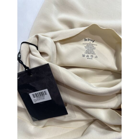 Khy Sueded Stretch Knotted Top in Stone - Picture 6 of 6